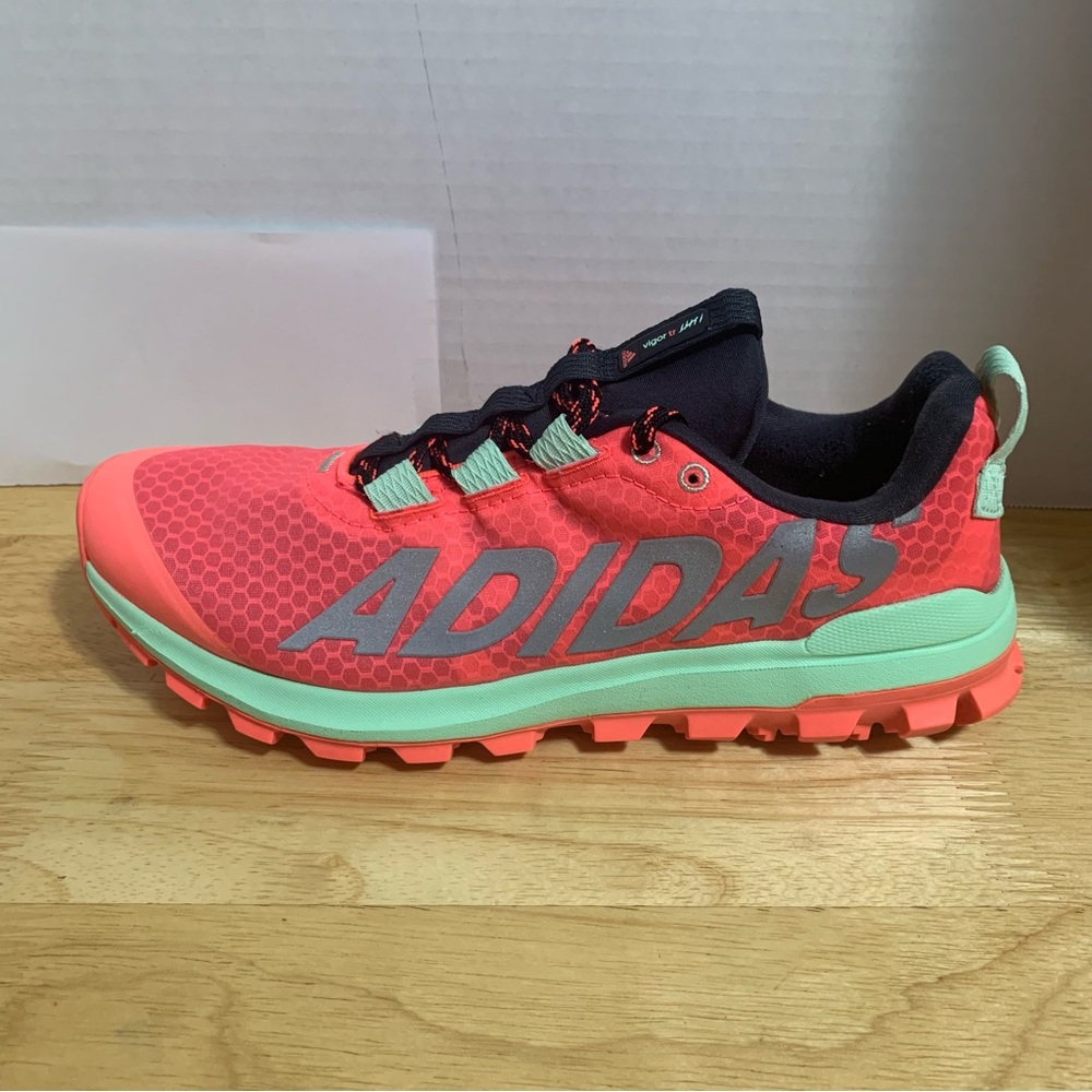 adidas Neon Coral and Mint Running Shoes